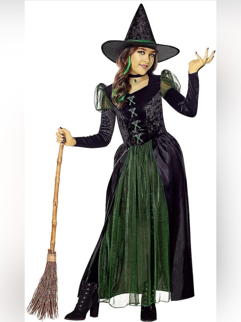 Spirit Halloween Wicked Witch Costume | Wizard of Oz | Kids Size M